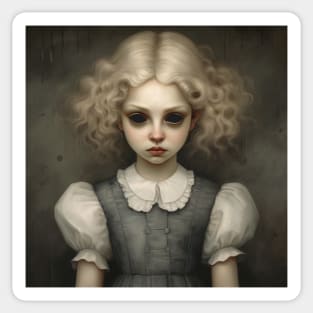 Jane Doe Sad Child Sticker